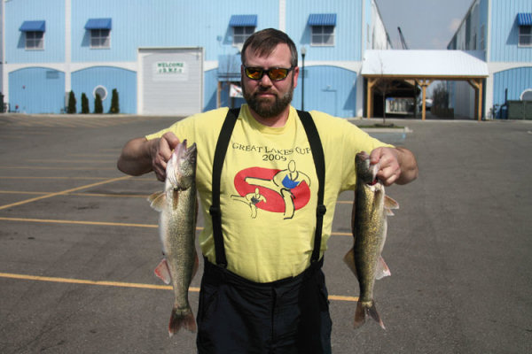 Detroit River Walleye Fishing Photos