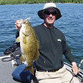 Great Lakes Bass Fishing Guide Service on Lake St. Clair Smallmouth in Michigan.