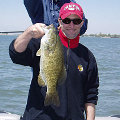 Great Lakes Bass Fishing Guide Service on Lake St. Clair Smallmouth in Michigan.