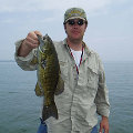 Great Lakes Bass Fishing Guide Service on Lake St. Clair Smallmouth in Michigan.