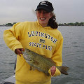 Great Lakes Bass Fishing Guide Service on Lake St. Clair Smallmouth in Michigan.