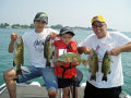 Great Lakes Bass Fishing Guide Service on Lake St. Clair Smallmouth in Michigan.