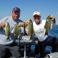 Great Lakes Bass Fishing Guide Service on Lake St. Clair Smallmouth in Michigan.