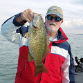 Great Lakes Bass Fishing Guide Service on Lake St. Clair Smallmouth in Michigan.