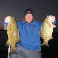 Great Lakes Bass Fishing Guide Service on Lake St. Clair Smallmouth in Michigan.