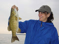 Great Lakes Bass Fishing Guide Service on Lake St. Clair Smallmouth in Michigan.