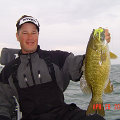 Great Lakes Bass Fishing Guide Service on Lake St. Clair Smallmouth in Michigan.