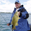 Great Lakes Bass Fishing Guide Service on Lake St. Clair Smallmouth in Michigan.