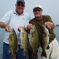 Great Lakes Bass Fishing Guide Service on Lake St. Clair Smallmouth in Michigan.