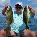 Great Lakes Bass Fishing Guide Service on Lake St. Clair Smallmouth in Michigan.