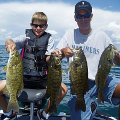 Great Lakes Bass Fishing Guide Service on Lake St. Clair Smallmouth in Michigan.