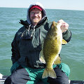 Great Lakes Bass Fishing Guide Service on Lake St. Clair Smallmouth in Michigan.