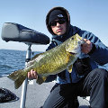 Great Lakes Bass Fishing Guide Service on Lake St. Clair Smallmouth in Michigan.
