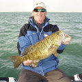 Great Lakes Bass Fishing Guide Service on Lake St. Clair Smallmouth in Michigan.