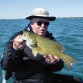 Great Lakes Bass Fishing Guide Service on Lake St. Clair Smallmouth in Michigan.