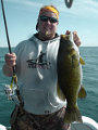 Great Lakes Bass Fishing Guide Service on Lake St. Clair Smallmouth in Michigan.