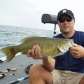 Great Lakes Bass Fishing Guide Service on Lake St. Clair Smallmouth in Michigan.