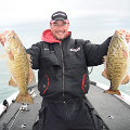 Great Lakes Bass Fishing Guide Service on Lake St. Clair Smallmouth in Michigan.