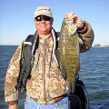 Great Lakes Bass Fishing Guide Service on Lake St. Clair Smallmouth in Michigan.