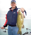 Great Lakes Bass Fishing Guide Service on Lake St. Clair Smallmouth in Michigan.