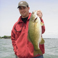 Great Lakes Bass Fishing Guide Service on Lake St. Clair Smallmouth in Michigan.