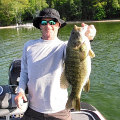 Great Lakes Bass Fishing Guide Service on Lake St. Clair Smallmouth in Michigan.