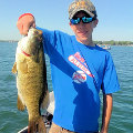 Great Lakes Bass Fishing Guide Service on Lake St. Clair Smallmouth in Michigan.