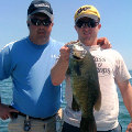 Great Lakes Bass Fishing Guide Service on Lake St. Clair Smallmouth in Michigan.