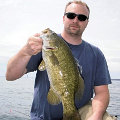 Great Lakes Bass Fishing Guide Service on Lake St. Clair Smallmouth in Michigan.