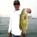 Great Lakes Bass Fishing Guide Service on Lake St. Clair Smallmouth in Michigan.