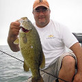 Great Lakes Bass Fishing Guide Service on Lake St. Clair Smallmouth in Michigan.