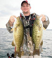 Great Lakes Bass Fishing Guide Service on Lake St. Clair Smallmouth in Michigan.