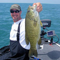 Great Lakes Bass Fishing Guide Service on Lake St. Clair Smallmouth in Michigan.