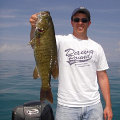 Great Lakes Bass Fishing Guide Service on Lake St. Clair Smallmouth in Michigan.