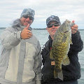 Great Lakes Bass Fishing Guide Service on Lake St. Clair Smallmouth in Michigan.