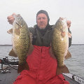 Great Lakes Bass Fishing Guide Service on Lake St. Clair Smallmouth in Michigan.