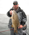 Great Lakes Bass Fishing Guide Service on Lake St. Clair Smallmouth in Michigan.