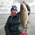 Great Lakes Bass Fishing Guide Service on Lake St. Clair Smallmouth in Michigan.