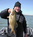 Great Lakes Bass Fishing Guide Service on Lake St. Clair Smallmouth in Michigan.