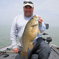 Great Lakes Bass Fishing Guide Service on Lake St. Clair Smallmouth in Michigan.