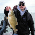 Great Lakes Bass Fishing Guide Service on Lake St. Clair Smallmouth in Michigan.