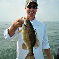Great Lakes Bass Fishing Guide Service on Lake St. Clair Smallmouth in Michigan.