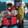 Great Lakes Bass Fishing Guide Service on Lake St. Clair Smallmouth in Michigan.