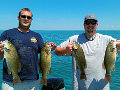 Great Lakes Bass Fishing Guide Service on Lake St. Clair Smallmouth in Michigan.