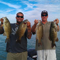 Great Lakes Bass Fishing Guide Service on Lake St. Clair Smallmouth in Michigan.