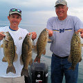 Great Lakes Bass Fishing Guide Service on Lake St. Clair Smallmouth in Michigan.