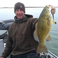 Great Lakes Bass Fishing Guide Service on Lake St. Clair Smallmouth in Michigan.