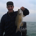 Great Lakes Bass Fishing Guide Service on Lake St. Clair Smallmouth in Michigan.