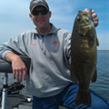 Great Lakes Bass Fishing Guide Service on Lake St. Clair Smallmouth in Michigan.