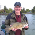 Great Lakes Bass Fishing Guide Service on Lake St. Clair Smallmouth in Michigan.